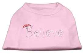 Believe Rhinestone Shirts Light Pink XXL (18)