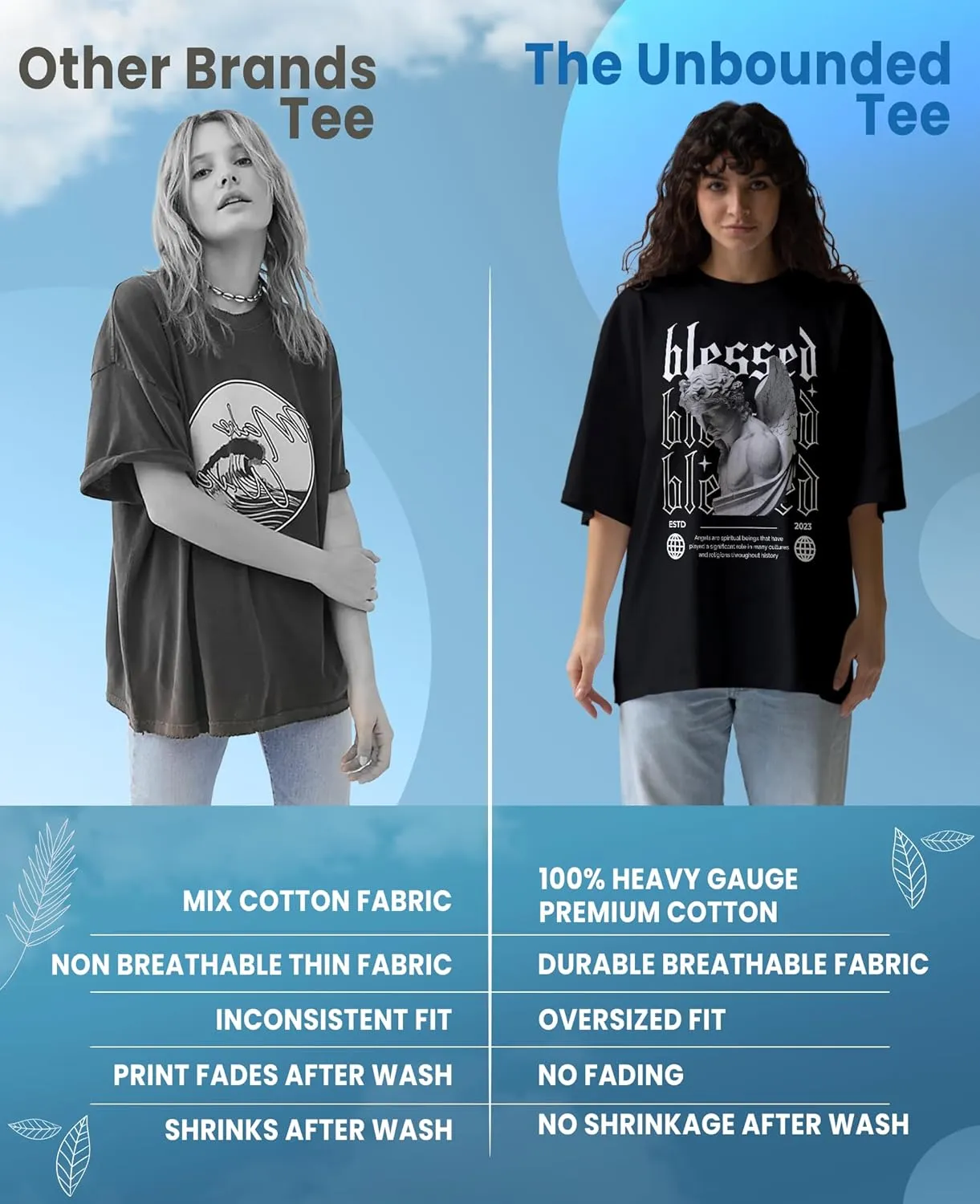 City Girl Trendy Oversized T-Shirts for Women, Cotton T-Shirts, Perfect for Casual Wear & Gifting | WB.6.35