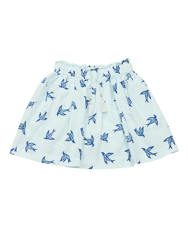 DOLLY SKIRT-Blue Bird