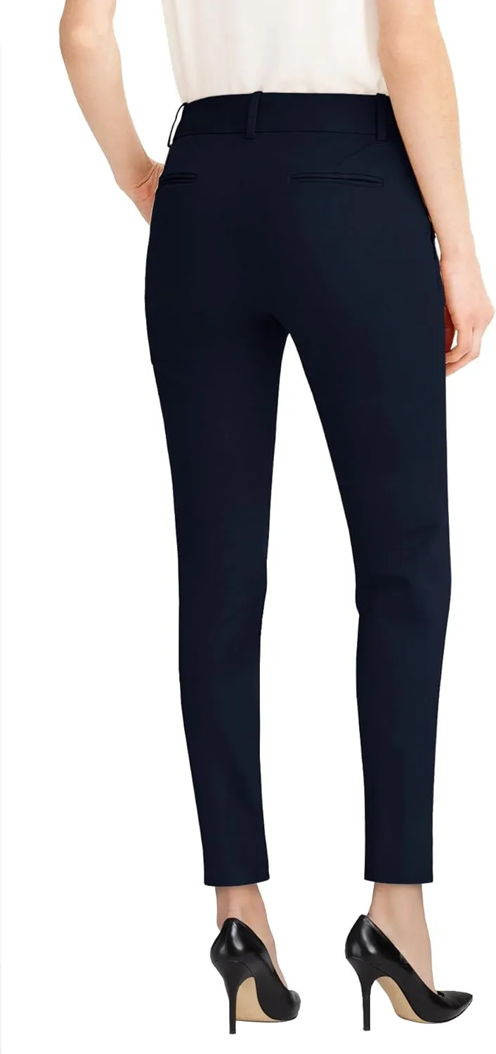 Hybrid & Company Womens Super Comfy Flat Front Stretch Trousers Chino Pants