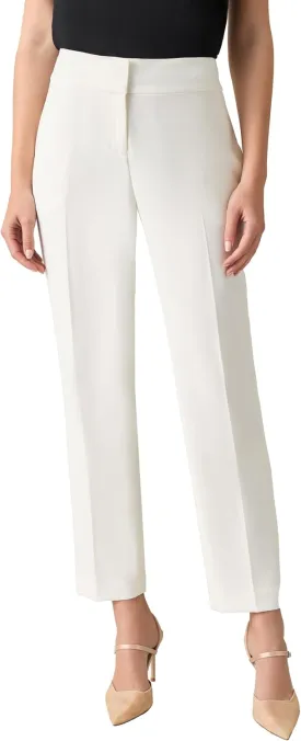 Kasper Women's Petite Stretch Straight-Leg Slim Pant