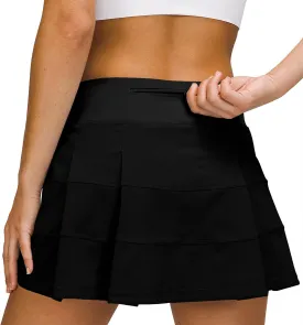 MCEDAR Athletic Tennis Golf Skorts Skirts for Women with Pocket Workout Running Sports Pleated Skirts Casual