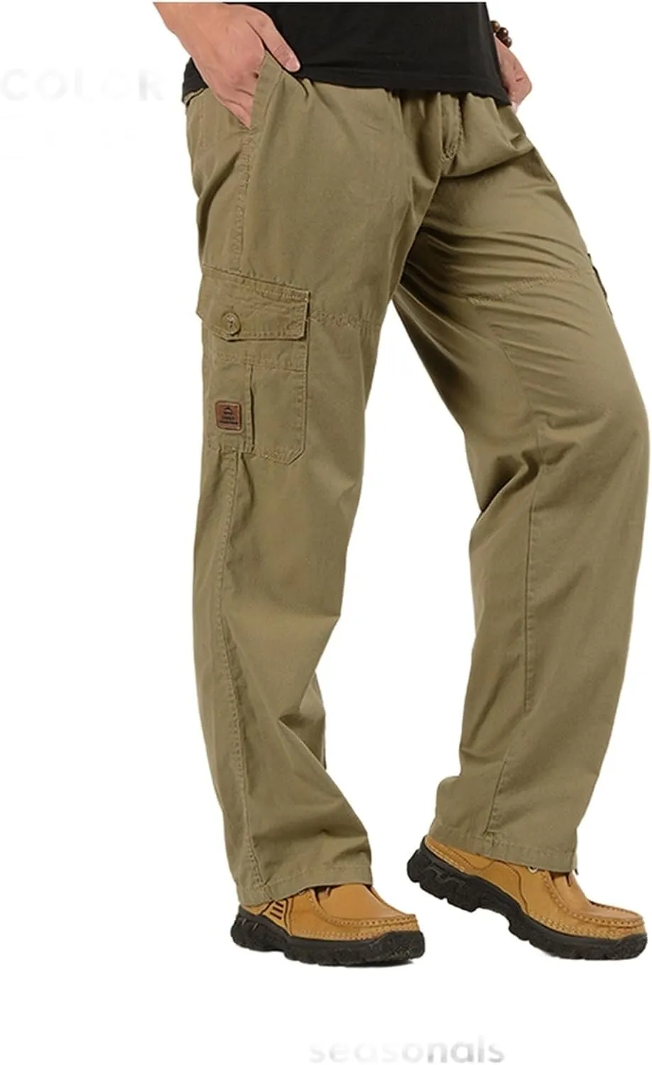 Men's Slim Cargo Pants - 2025 Mutil Pockets Joggers Tapered Hiking Work Trousers, M-6XL