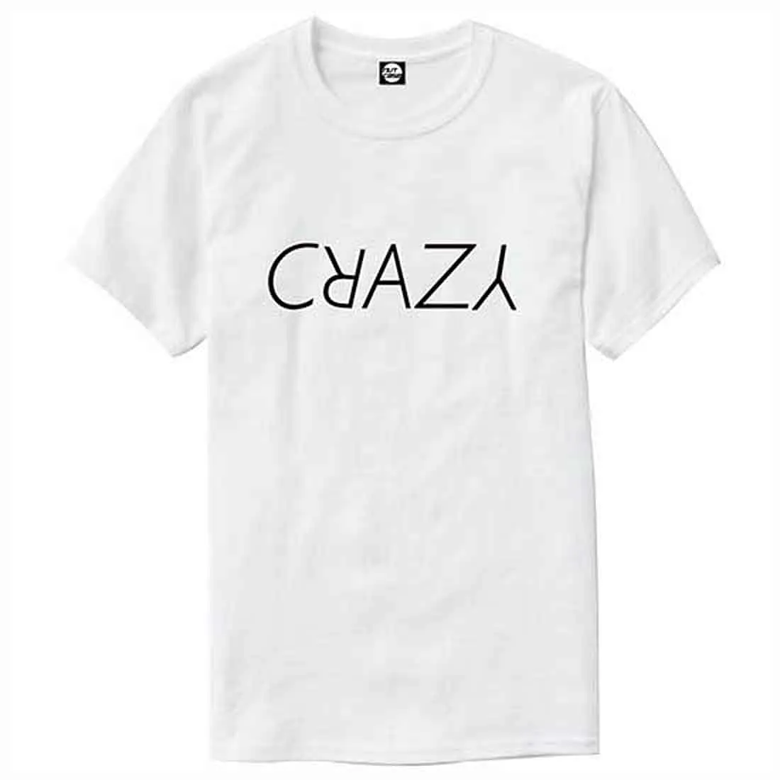 Nutcase Designer Round Neck Men's T-Shirt Wrinkle-Free Poly Cotton Tees - Crazy