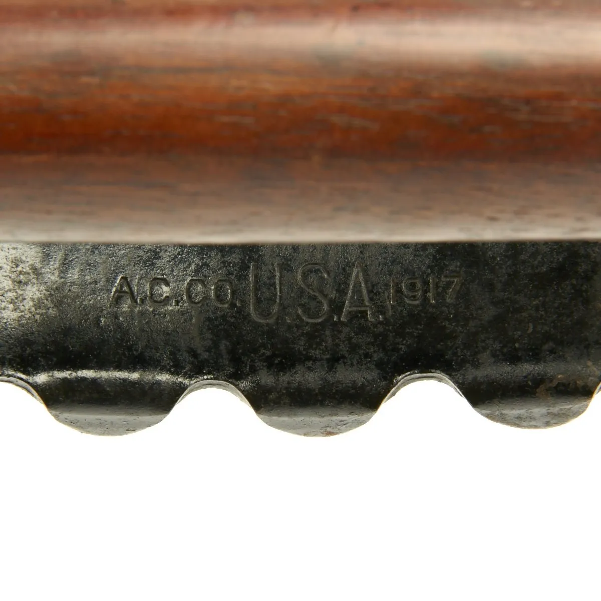 Original U.S. WWI M1917 Trench Knife by American Cutlery Co with 1918 Jewell Scabbard