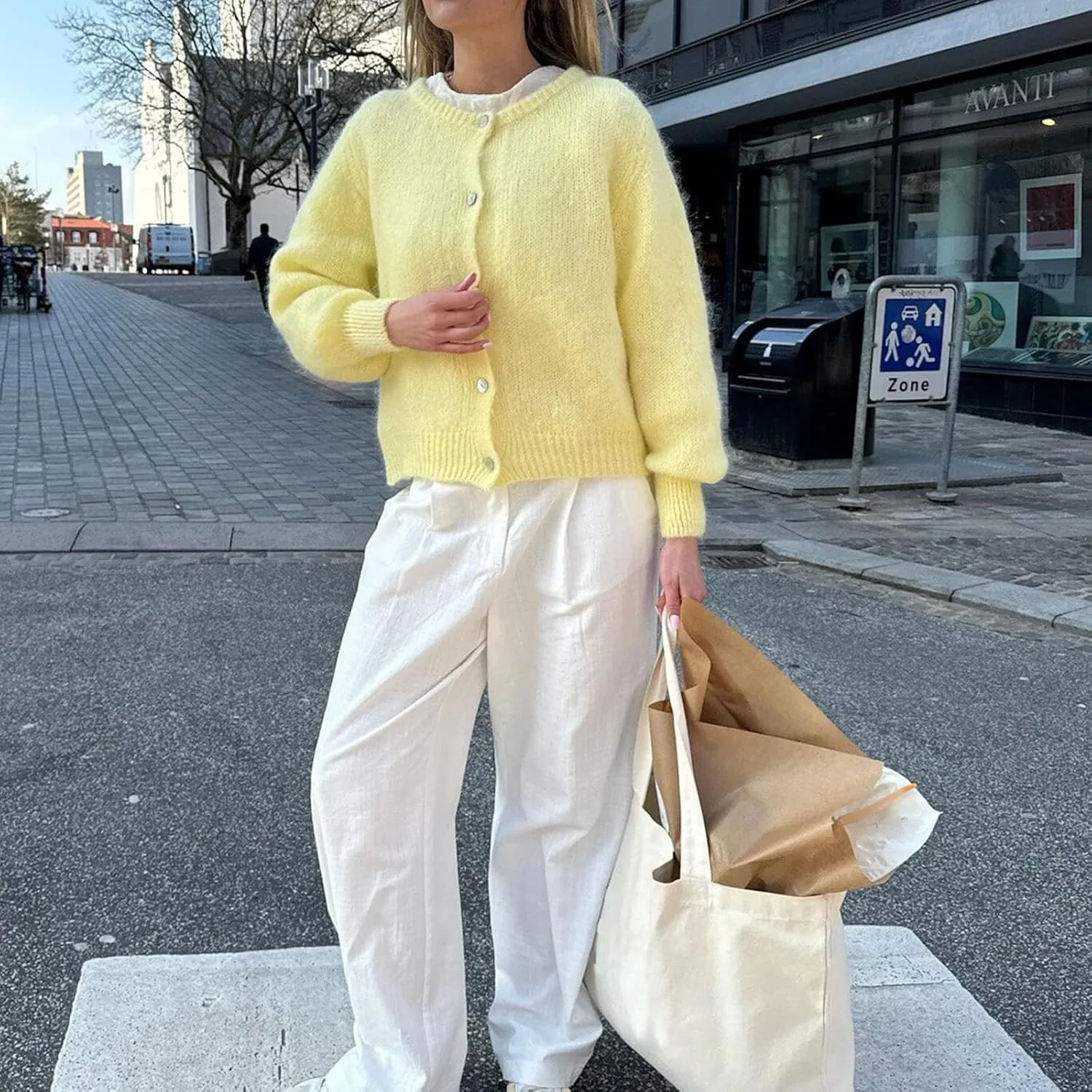 Women Y2k Button up Sweater Casual Lightweight Solid Color Knit Cardigan Cute Long Sleeve Crop Cardigan Fall Knitwear