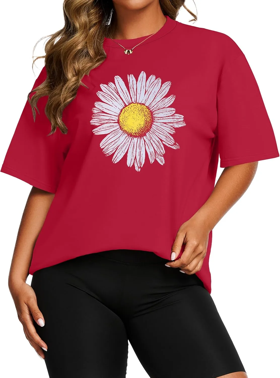 Womens Oversized T Shirts Loose Fit Graphic Tees Summer Casual Short Sleeve Tops