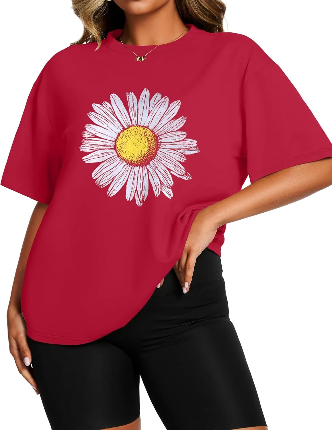 Womens Oversized T Shirts Loose Fit Graphic Tees Summer Casual Short Sleeve Tops